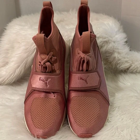 Puma Shoes Puma Ignite Rose Gold High Top Sneakers Poshmark